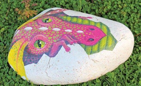 Watch where you step in Oriental. Dragon eggs lurk in many places around town. Photo by Terry Boram