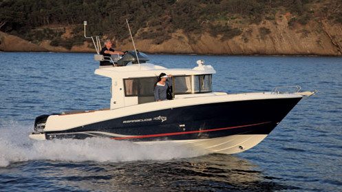 The Barracuda line combines fishing with cruising comforts. Courtesy of Beneteau