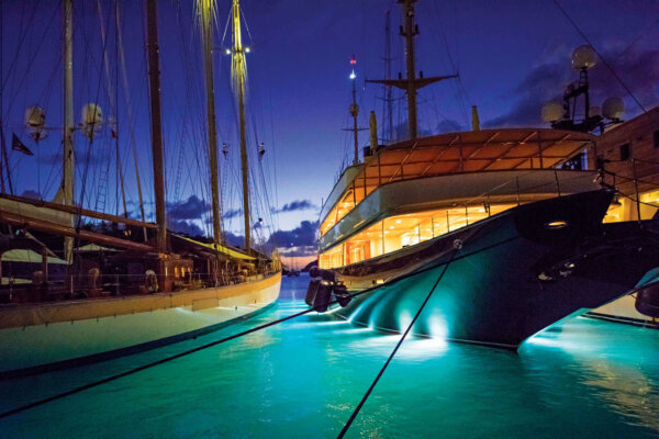 Docking with Dignity: No matter how intimidating your vessel, with practice, you too can dock with the grace of a megayacht. Photo: www.sherryspix.com