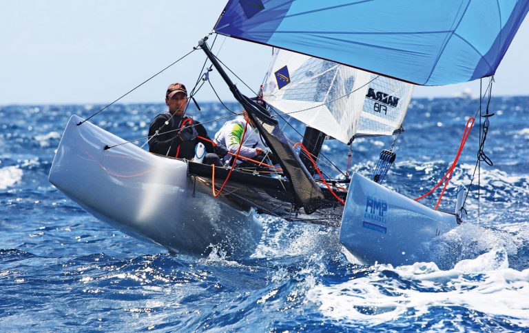 ThSt Maarten Heineken Regatta:Beach Cats made a welcome return to the regatta. Photo: OceanMedia