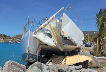 Storm Prep for Boats: Prepare for named storms: Hold fast: Modern bow rollers are grossly inadequate