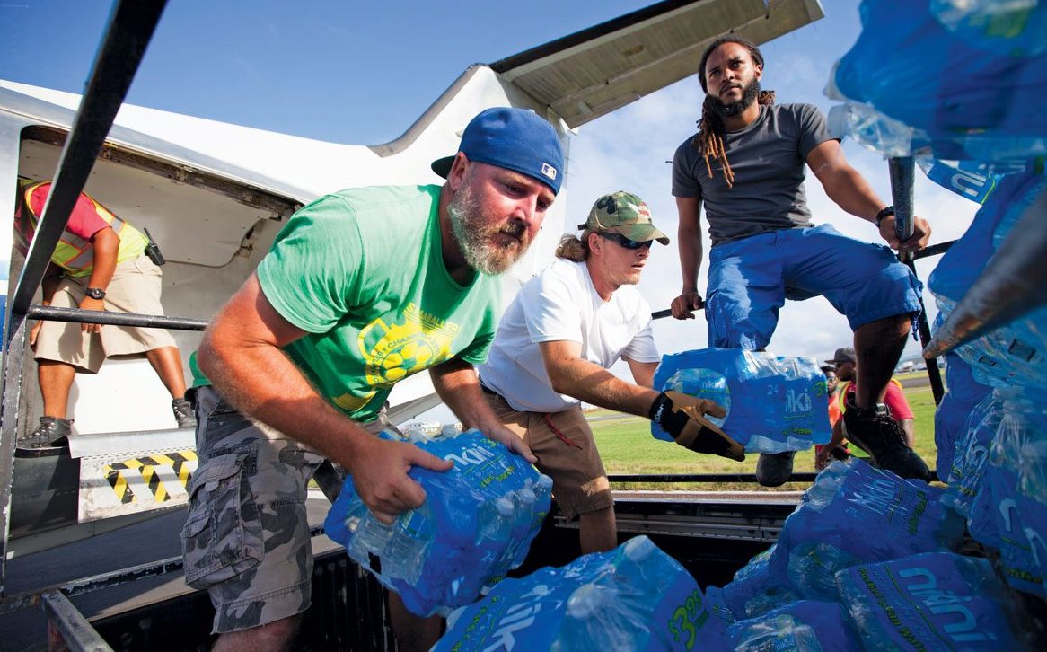 Sailors Helped out Huge Post Hurricanes! Thanks! ALL AT SEA