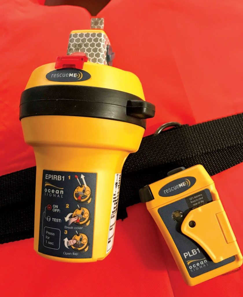 Ocean Equipment offers compact PLB and EPIRB beacons. Photo: Glenn Hayes