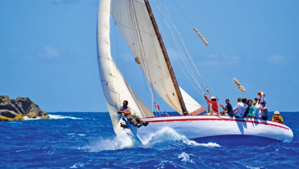 Summer Cloud racing in the West Indies Regatta. Photo by Jan Hein