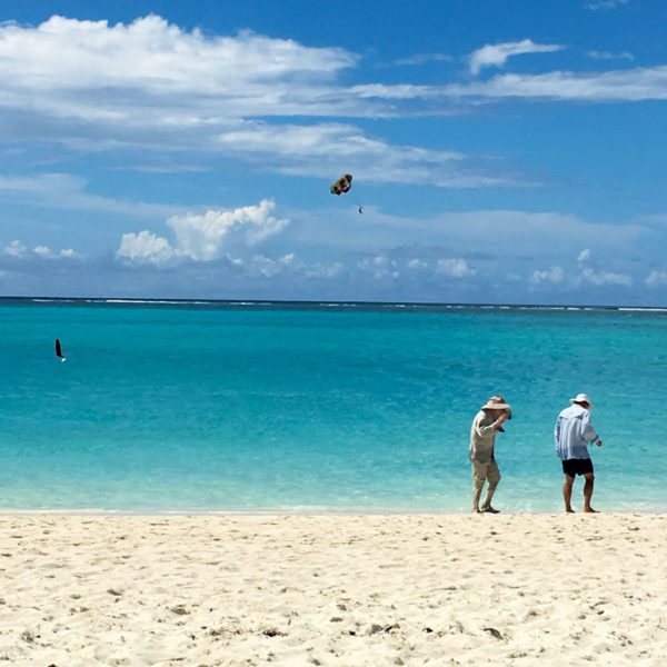 Hold on to your hat â€“ windy Grace Bay Beach. Photos by Toni Erdman, Robert Erdman and Brooke Atkins