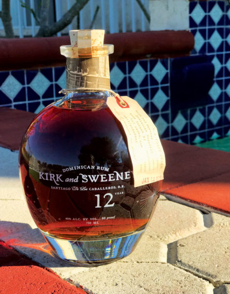 bottle of Kirk and Sweeney 12 year old rum