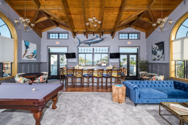 Also on property is a newly remodeled Clubhouse that offers billiards, table shuffleboard and a game room; fish stations; barbeque grills; and the 35-foot waterfront observation tower