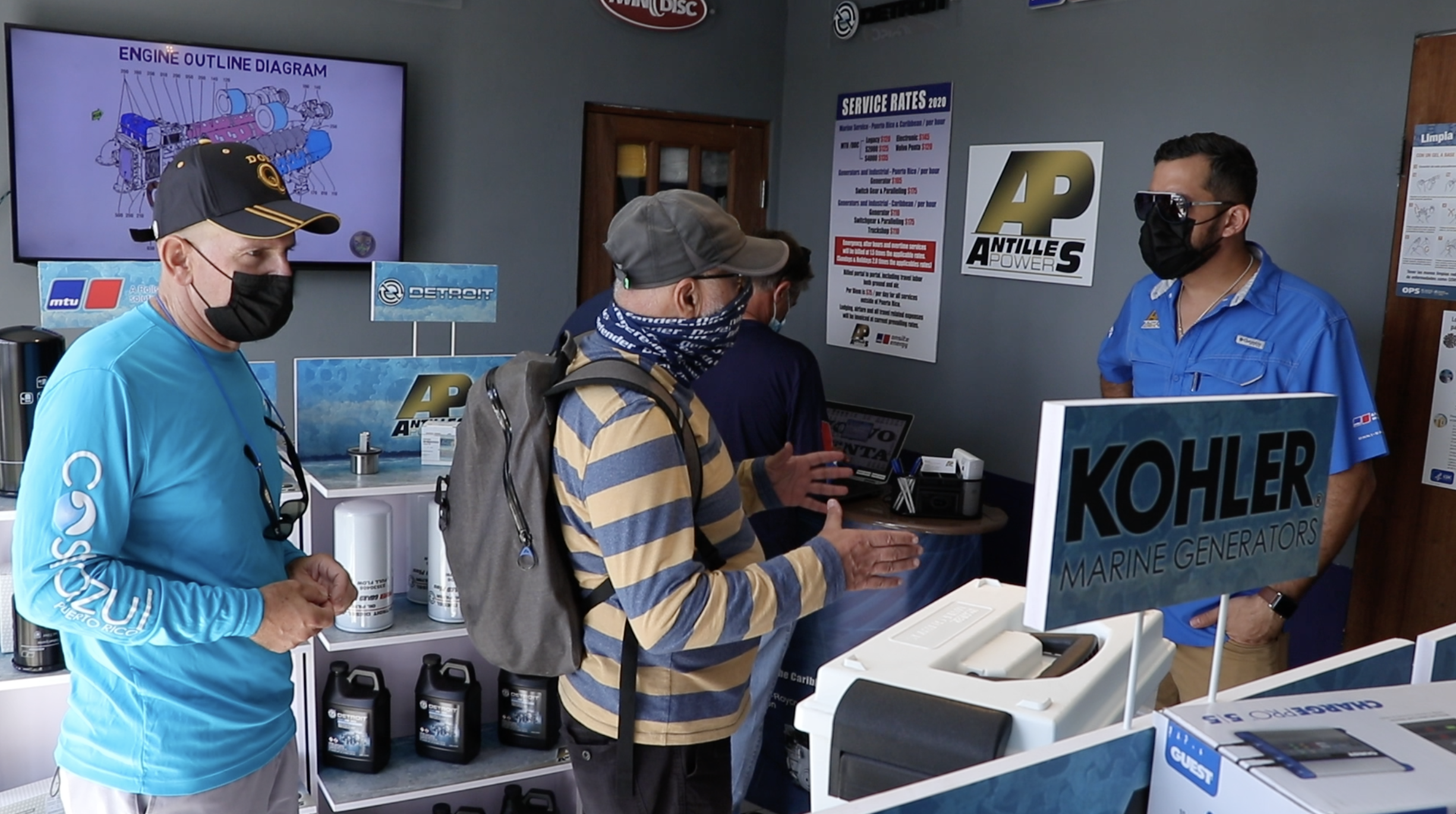 The new location of Antilles Power at Puerto del Rey Marina