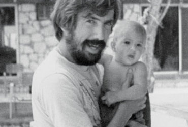Fatty Goodlander with baby Roma in St. Thomas in 1981