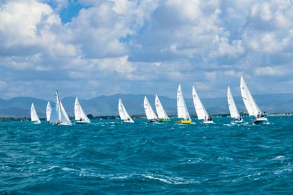 Mariner 19s race off the south coast of Puerto Rico. Courtesy Miguel Casellas