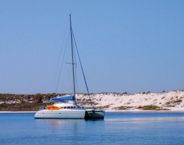 Destin - Boat At Anchor