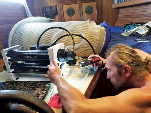 Dreaded tricky watermaker maintenance