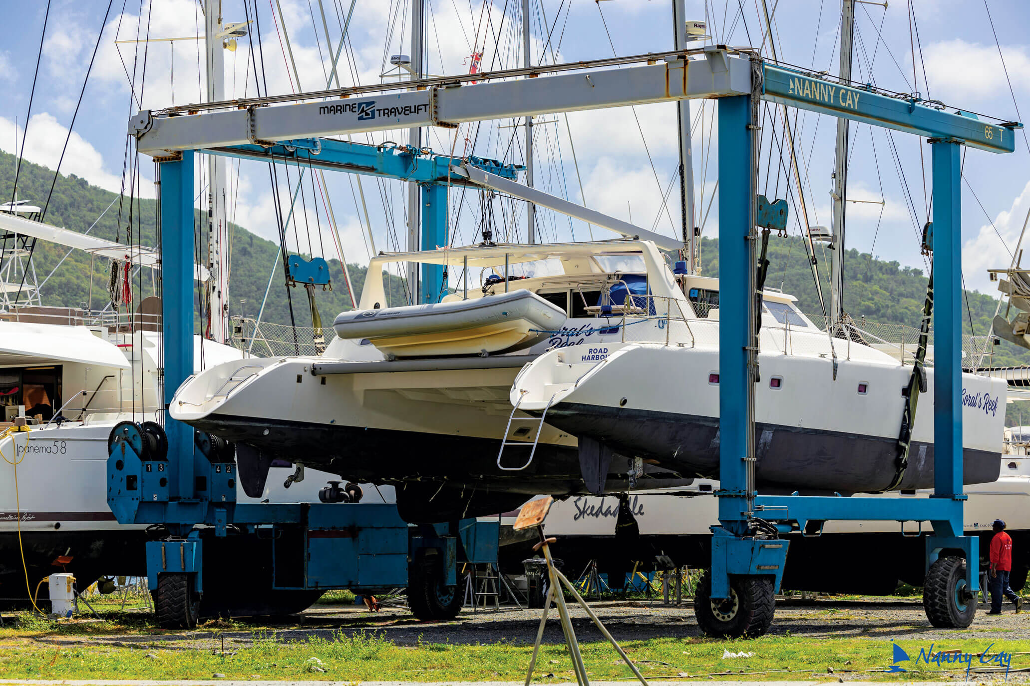 Nanny Cay Marina & Boatyard. Courtesy Nanny Cay Boatyard and Marina