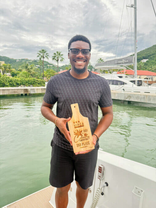 Ariq Clarke aboard Barefoot Bliss - 2nd Place
