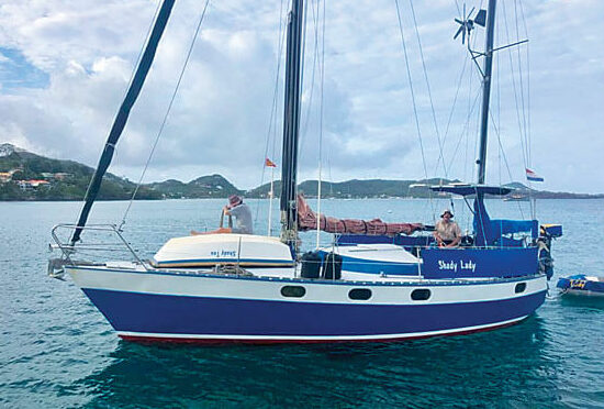 SV Shady Lady, a Kuipers Woudsend 33 steel ketch