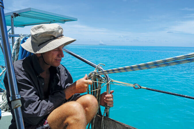 Tensioning the lifelines. Photos by Birgit Hackl and Christian Feldbauer