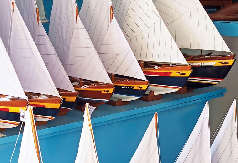 Bequia Double- Ender models. Photo courtesy of Wilfred Dederer
