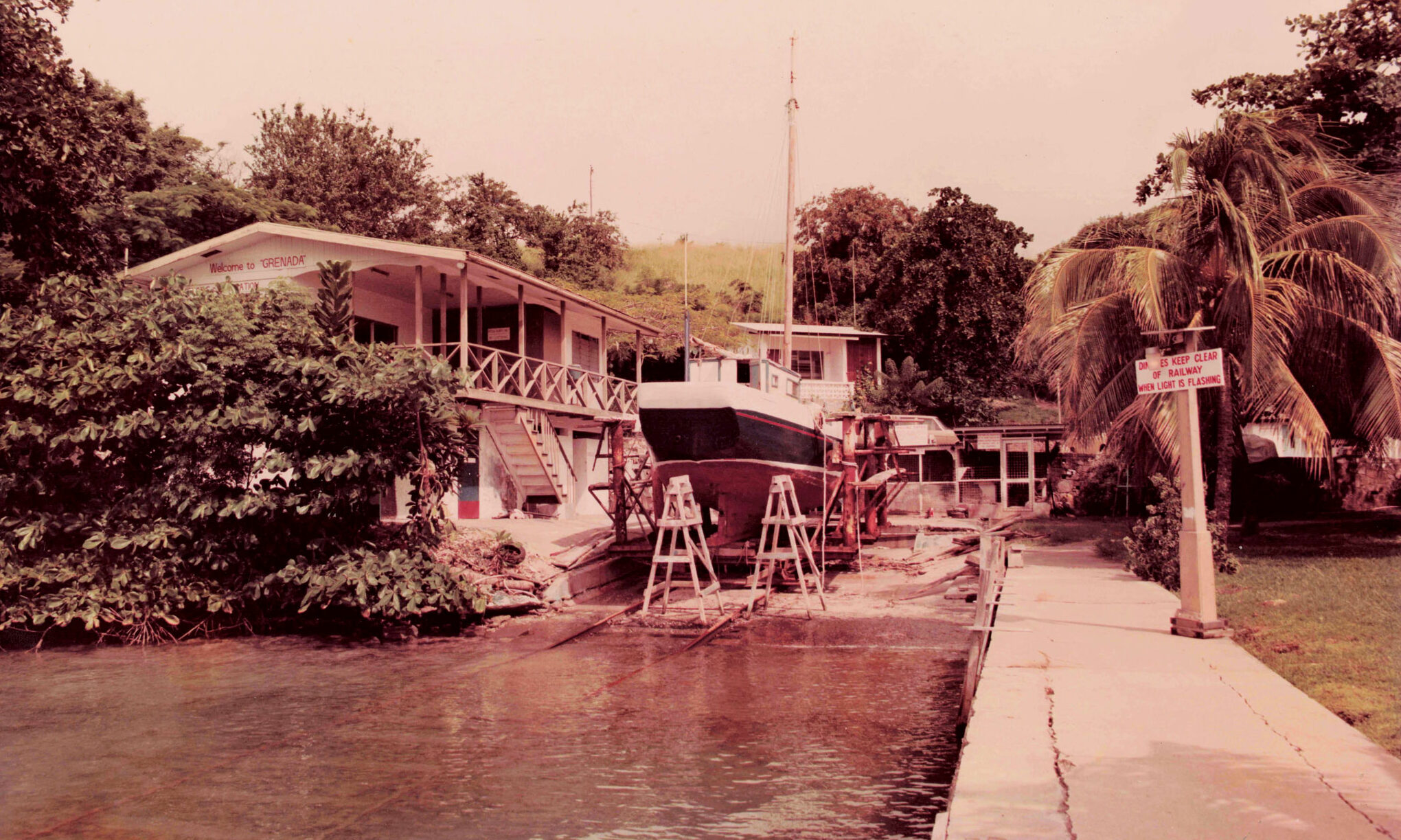 Spice Island Marine Services Limited in 1984. Courtesy Spice Island Marine Services