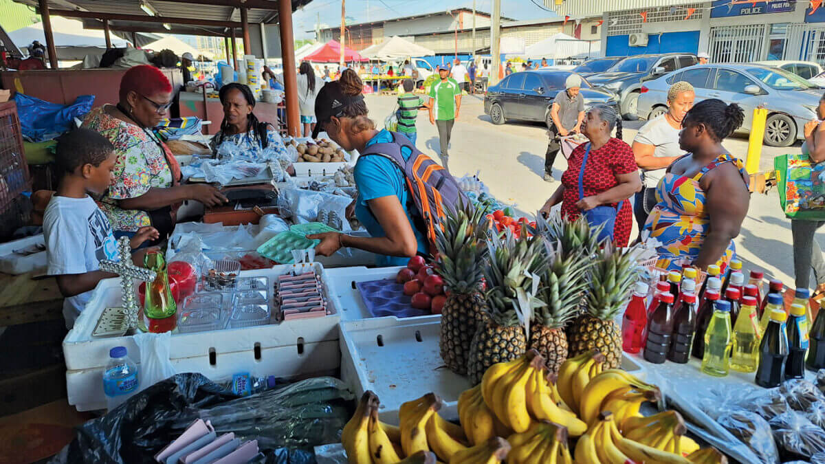 Market in Port of Spain. Photography by Sanne and Marijn Bast
