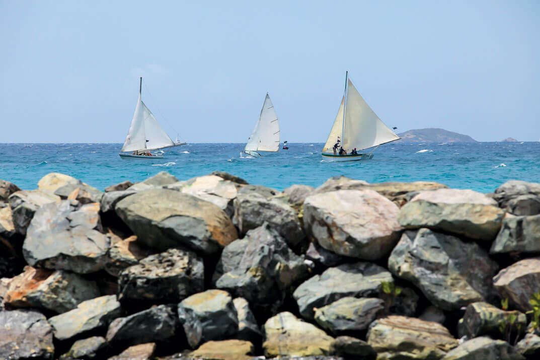 Tortola sloops sail in BVI waters and two are available for the public to see at Nanny Cay Marina. Photos Courtesy Alastair Abrehart, Todd Van Sickle and the VI Sloop Foundation