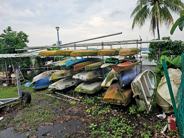 Dinghies come in different shapes and price ranges—these are free