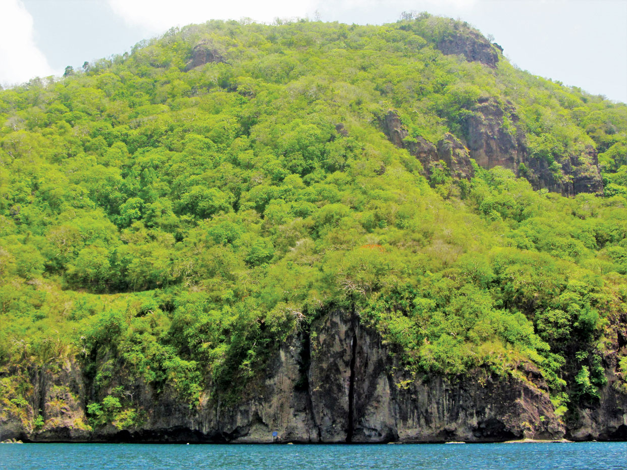 Snorkeling into the Bat Cave near Soufrière, St. Lucia