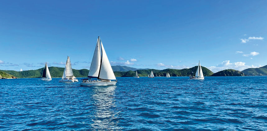 Start off Coral Bay, St. John