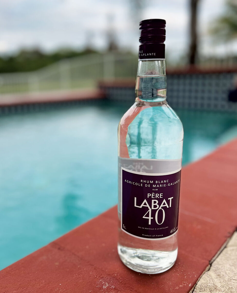 Bottle of Père Labat 40 rhum agricole blanc from Marie-Galante