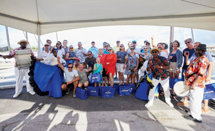World Odyssey - Welcome at Shallow Draft Marina Barbados. Courtesy Barbados Port Inc.