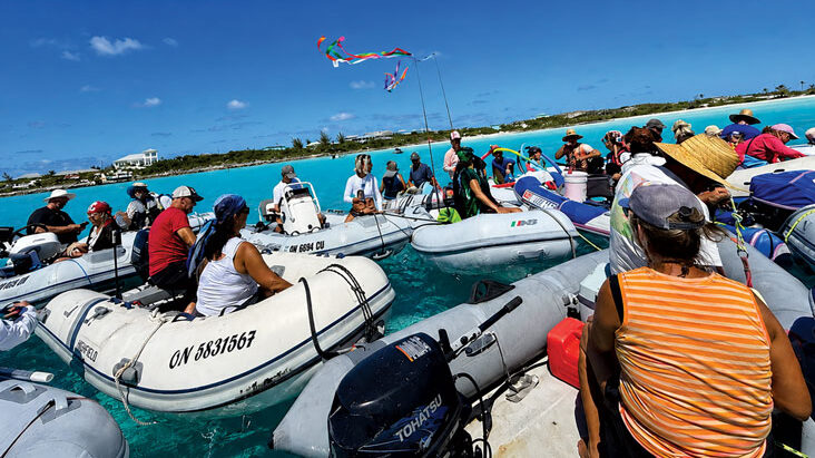 This photo and below: Bahamas Gathering at Black Point. Photo Courtesy SSCA