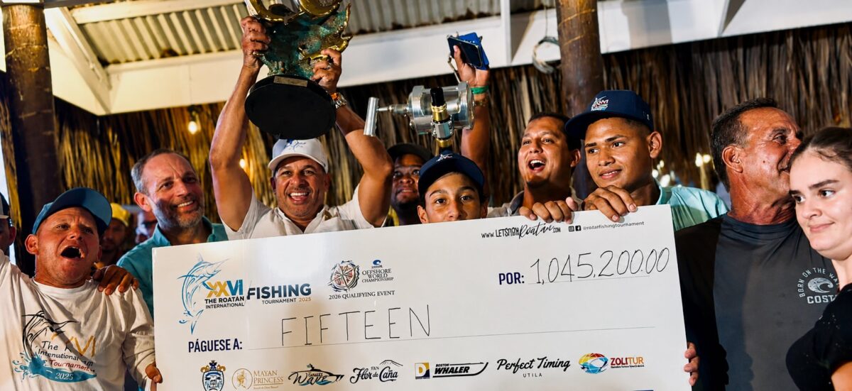 Billfish release winner at the Roatán International Fishing Tournament